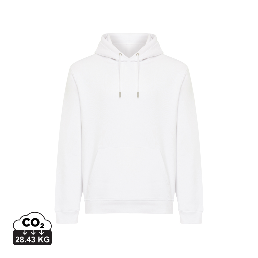 Sweat à capuche mixte 340 g/m² personnalisé Joshua recycled white